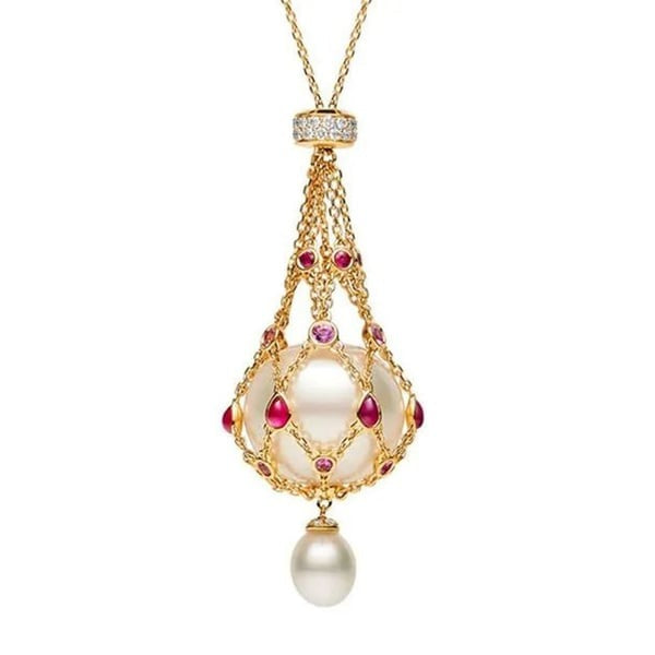 🎁Pearl & Gemstone Lavalier Pendant