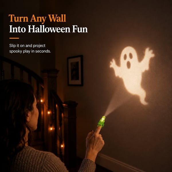 🎃36 Pcs - Halloween Finger Projector Lights