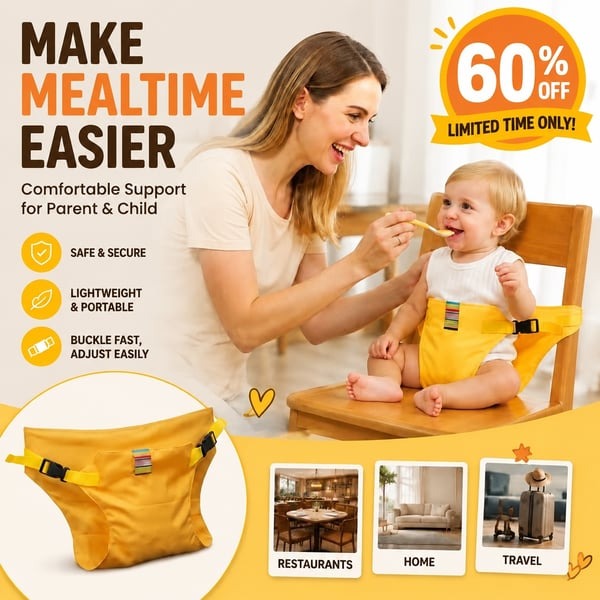 👶Baby High Chair Belt | Portable Safety Strap