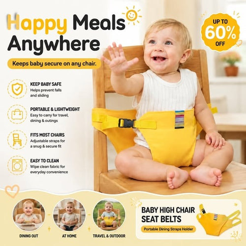 👶Baby High Chair Belt | Portable Safety Strap