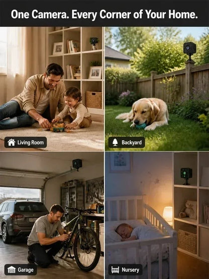 🛡️No Wi-Fi & No Wiring Needed — Lifetime Free Self-Networked Smart Camera!