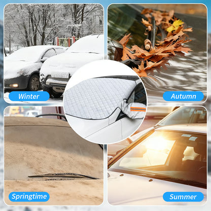 🚗4-Layer Magnetic Car Windshield Snow Cover
