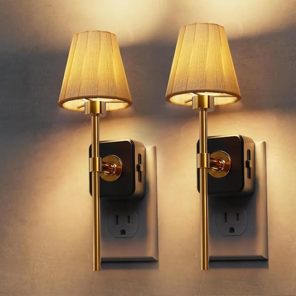 💡Pleated Fabric Cover Night Light