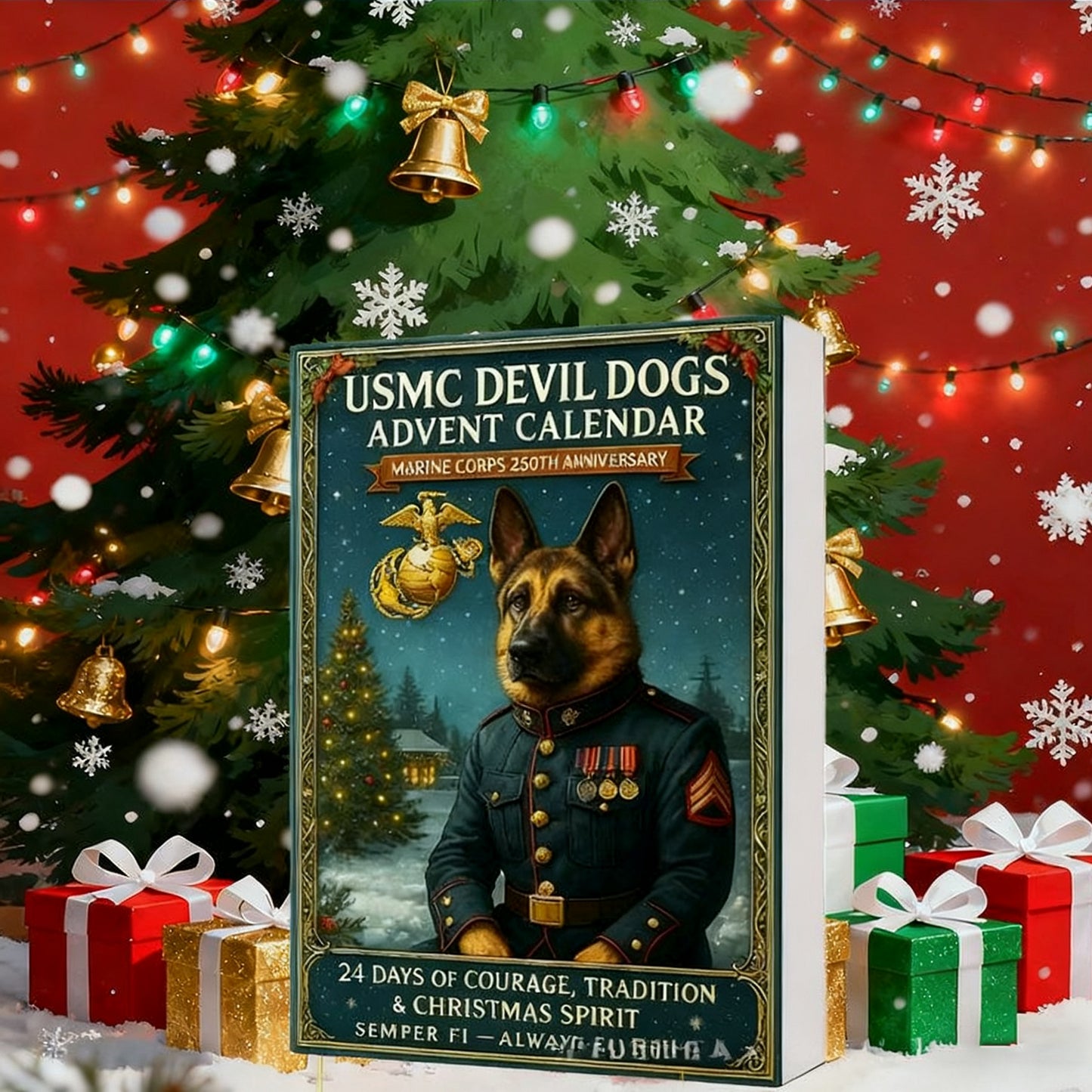 U.S. Marine Corps 250th Anniversary "Devil Dog" 2025 Christmas Calendar