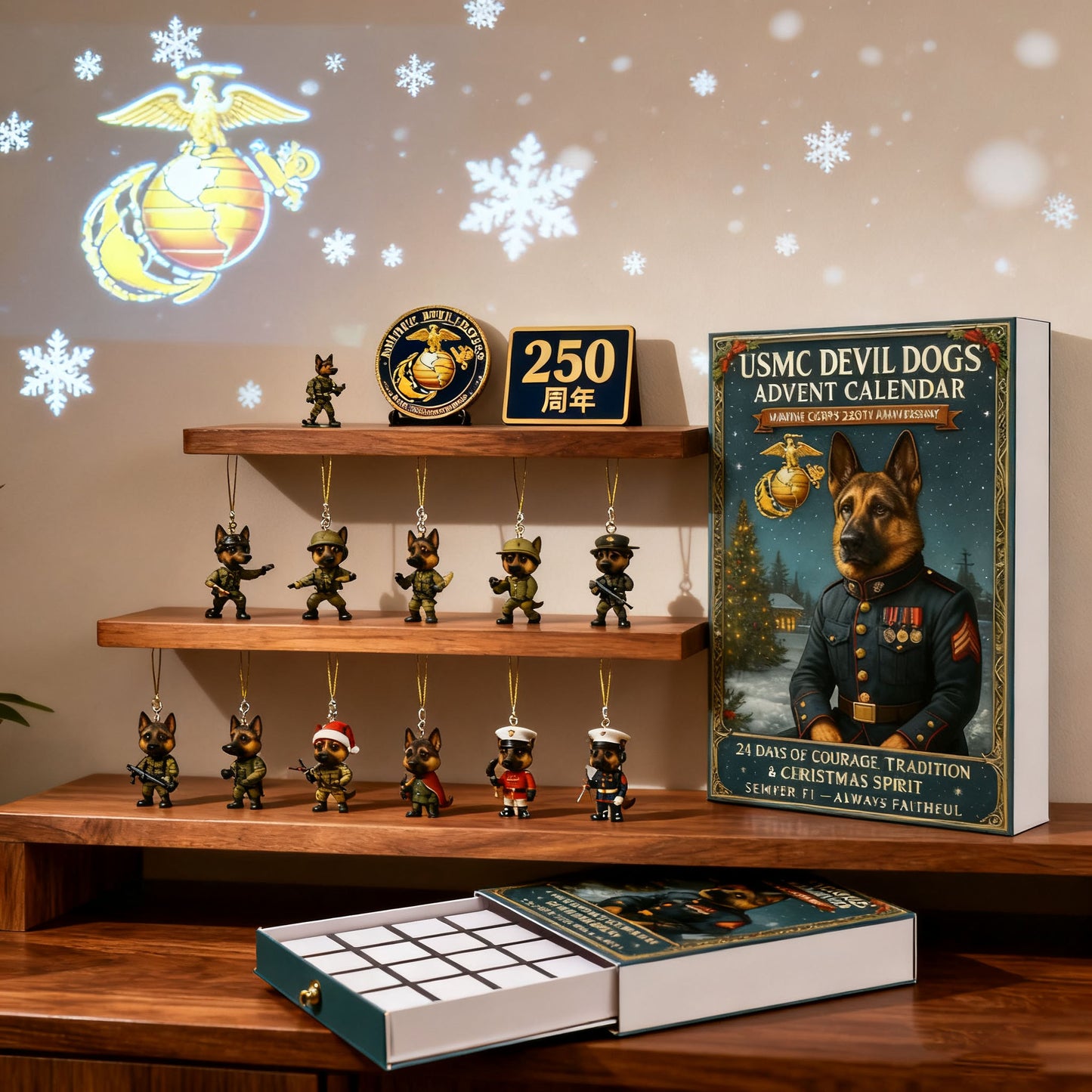 U.S. Marine Corps 250th Anniversary "Devil Dog" 2025 Christmas Calendar