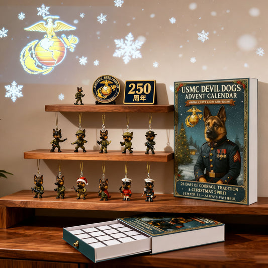 U.S. Marine Corps 250th Anniversary "Devil Dog" 2025 Christmas Calendar