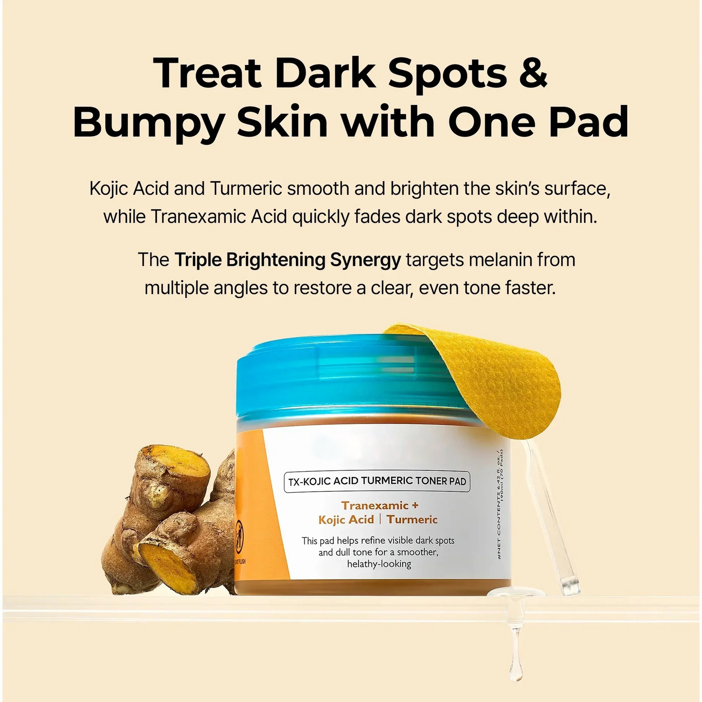 TX Turmeric Toner Pads 70 Sheets