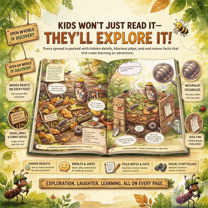 🧒The Secret & Curious Nature Encyclopedia Collection – Backyard & Ocean Creatures Set