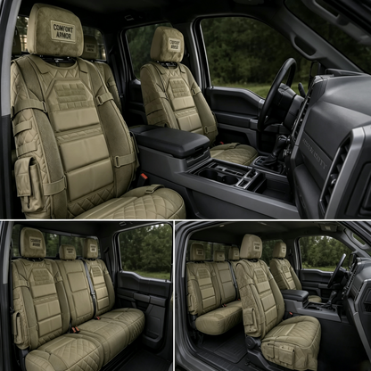 All in One Tactical Seat Covers with Pouches