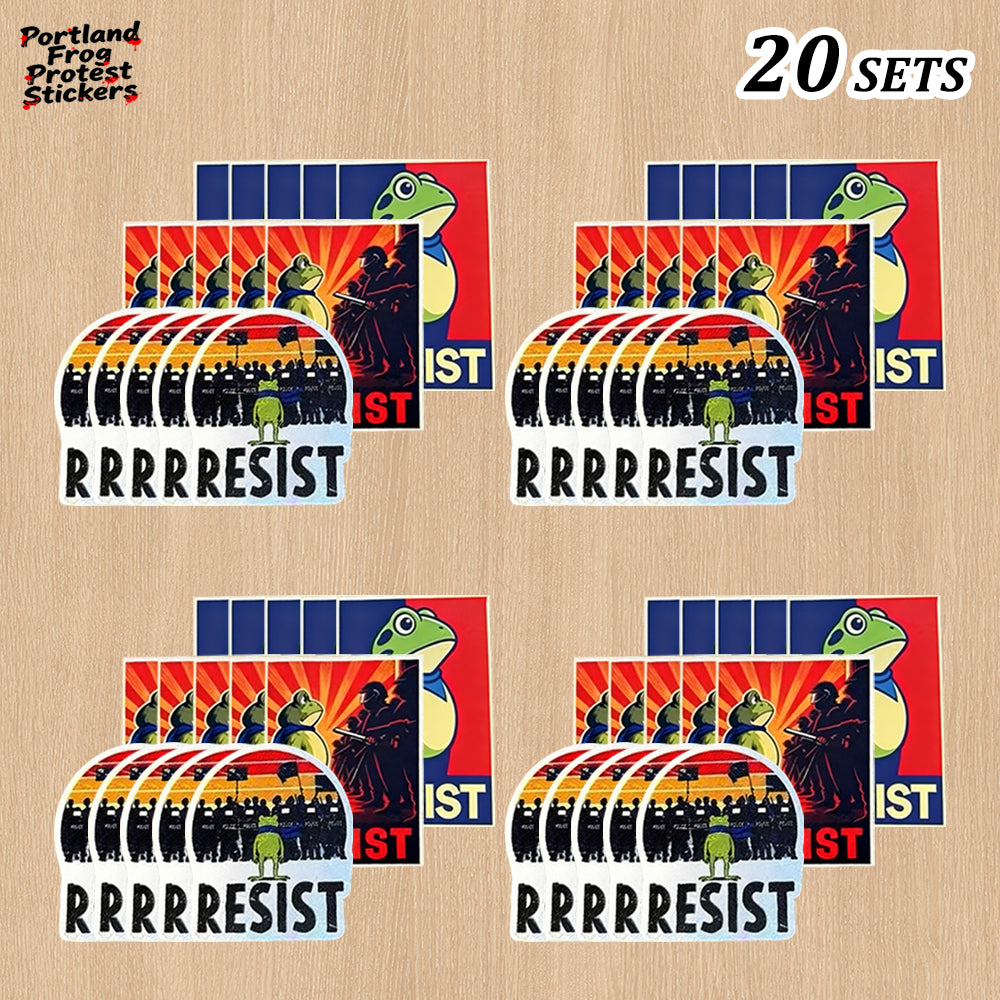 🔥Last day 50% OFF🔥Portland Frog Protest Stickers