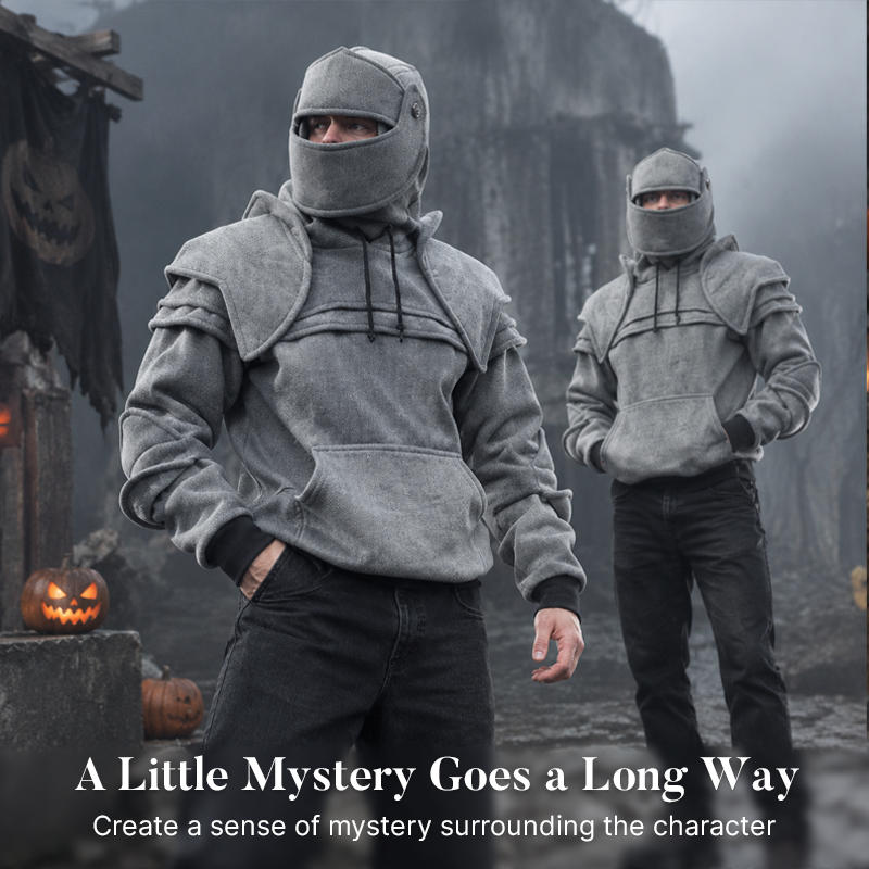 🛡️Knight Cosplay Hoodie – Medieval Fantasy Streetwear Pullover!