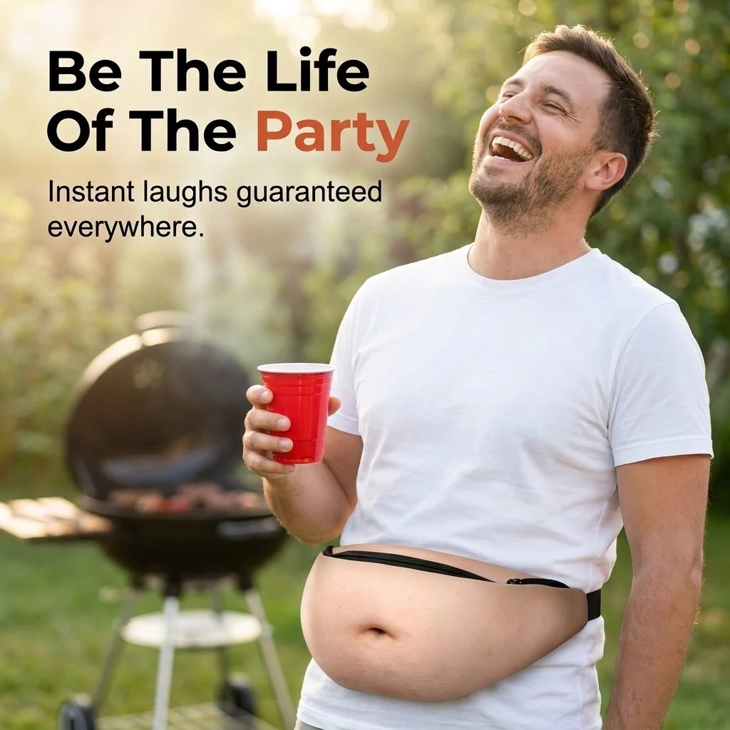 🍺 Dad Bag Fanny Pack & 3D Beer Belly Waist Pack