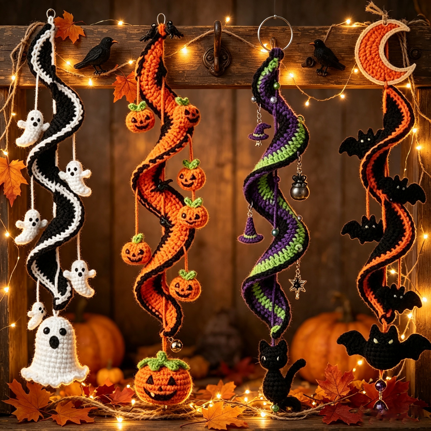 🎃 Enchanted Halloween Crochet Spiral DIY Kit