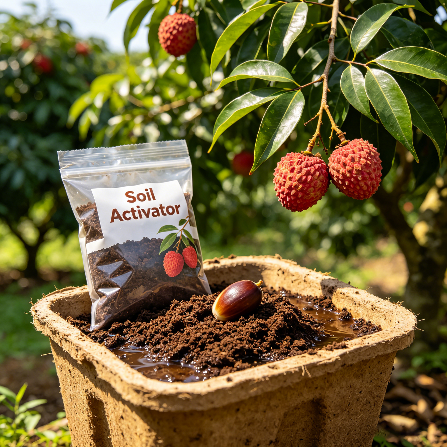 Big & Juicy Lychee Seeds for Home Garden High Yield