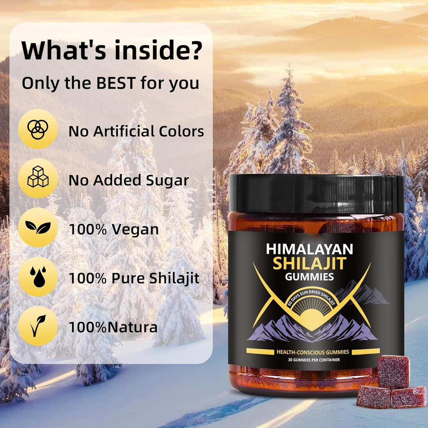 Organic SHILAJIT Gummies for Boosting Energy