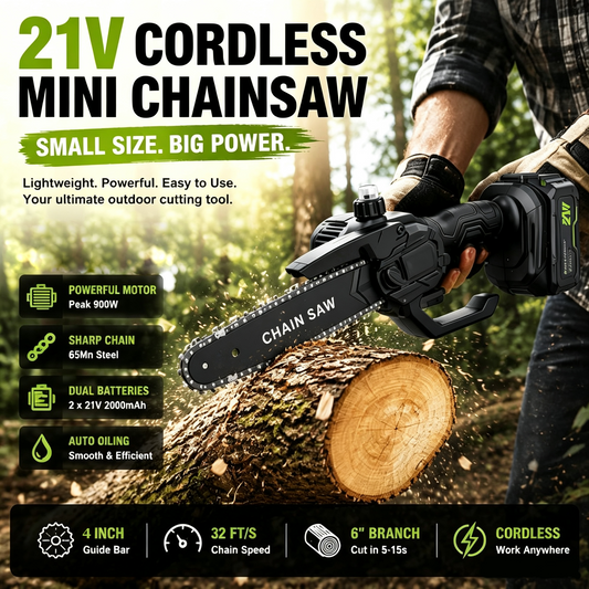 21V Cordless Mini Chainsaw