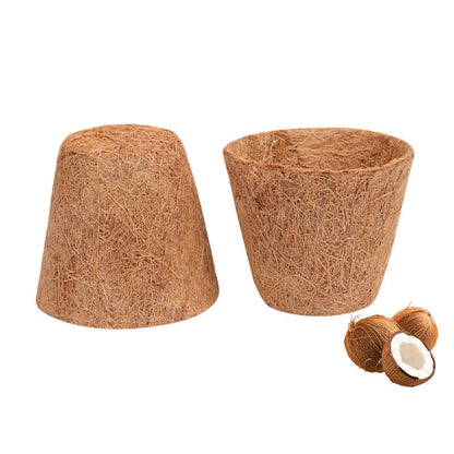 Coconut Coir Seedling Pots - Natural Biodegradable Plant Starter Cups
