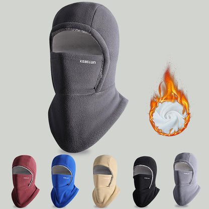 Winter Cycling Warm Windproof Face Mask Neckband Integrated Headgear