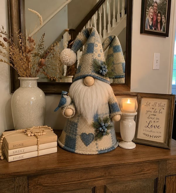 🐦 Patchwork Bird Gnome Light Collection