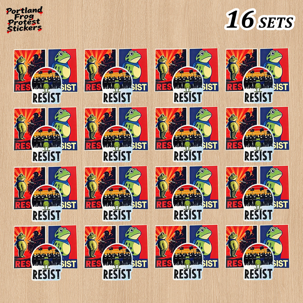 🔥Last day 50% OFF🔥Portland Frog Protest Stickers