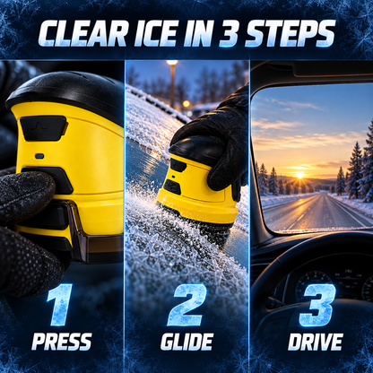 Electric Ice Scraper for Car Windshield, Rechargeable Handheld Auto Ice Remover, Portable Heated Snow Scraper for Winter Vehicle Frost Removal