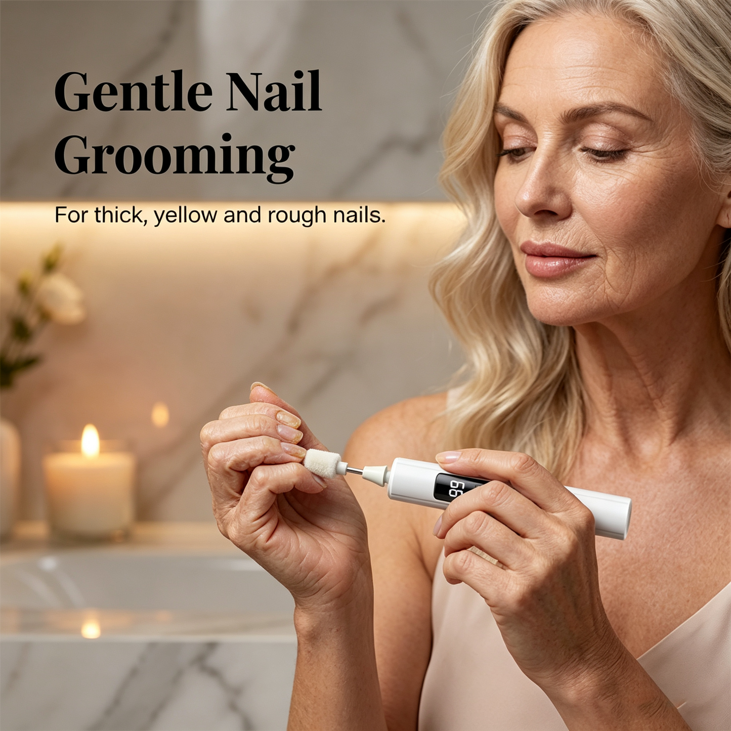 Professional Electric Nail Polisher – Smooths thick nails
