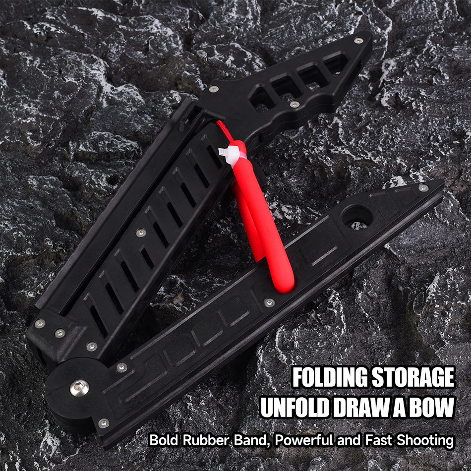 dht™⭐Portable Folding Slingshot with 3 Arrows