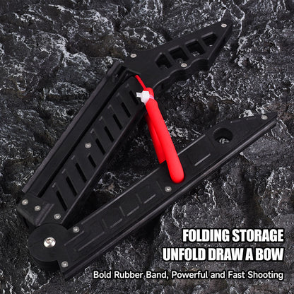 dht™⭐Portable Folding Slingshot with 3 Arrows