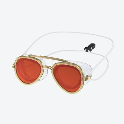 👓 Sunny Swim Goggles – UV Protection, Wide View, Chic Sunglass Look