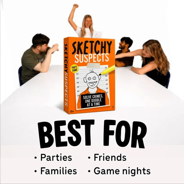 🚨 Sketchy Suspects Police Sketch Party Game✏️