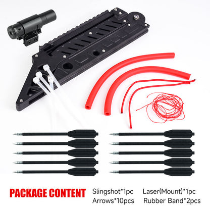 dht™⭐Portable Folding Slingshot with 3 Arrows