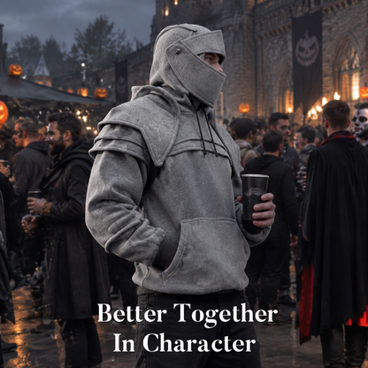 🛡️Knight Cosplay Hoodie – Medieval Fantasy Streetwear Pullover!