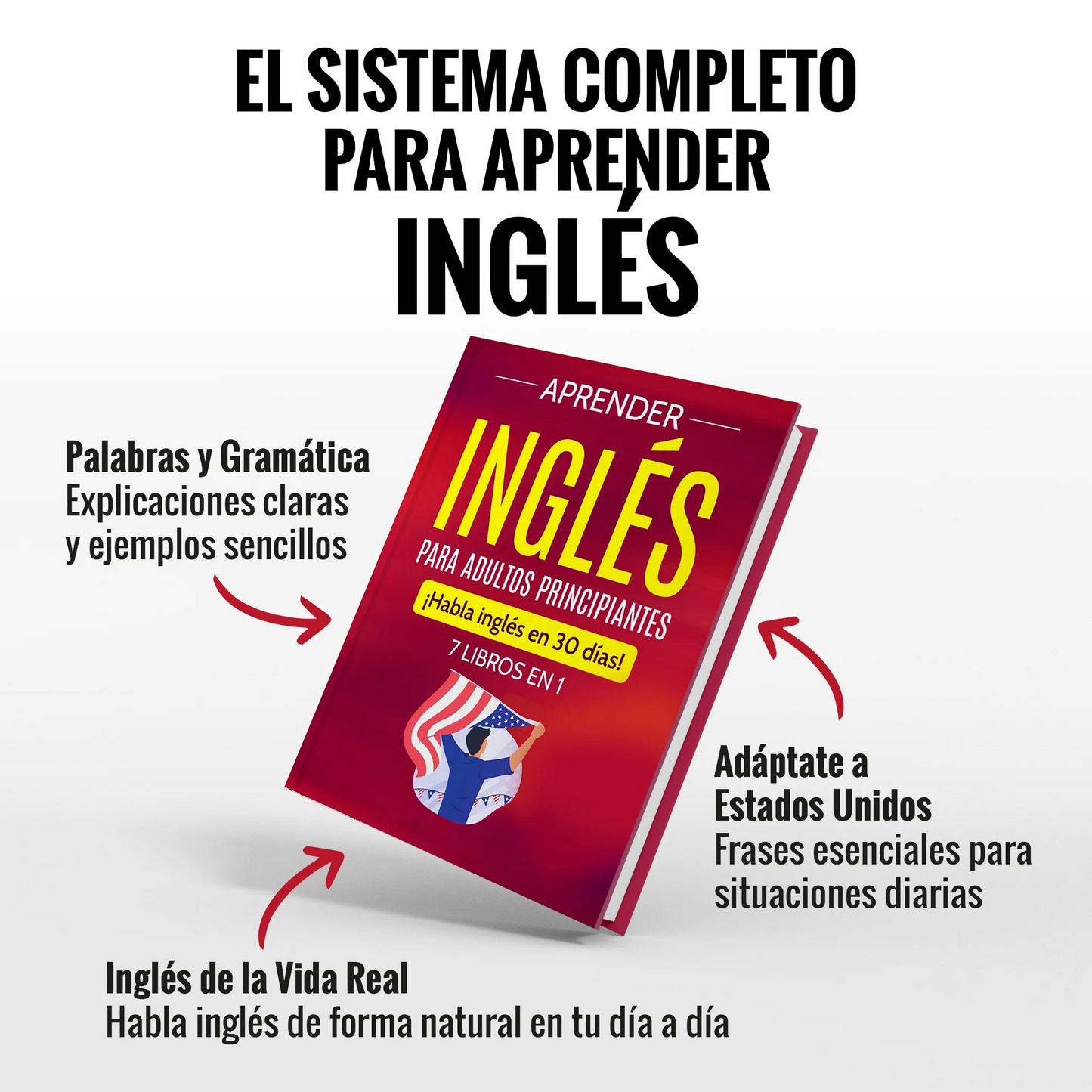 Aprender inglés para adultos principiantes: 7 libros en 1: ¡Habla inglés en 30 días!