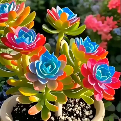 Colorful Summer Succulent Plants, Easy to Grow for Beginners