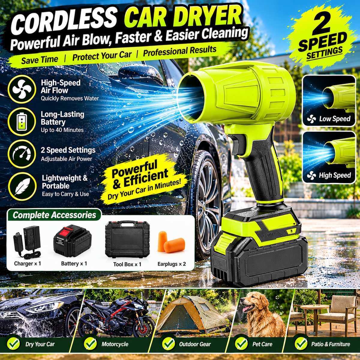 Industrial-Grade Brushless Violent Turbo Jet Blower