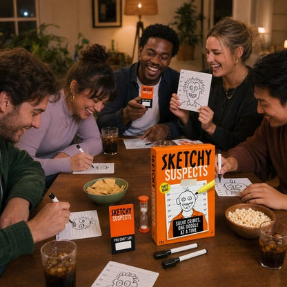 🚨 Sketchy Suspects Police Sketch Party Game✏️