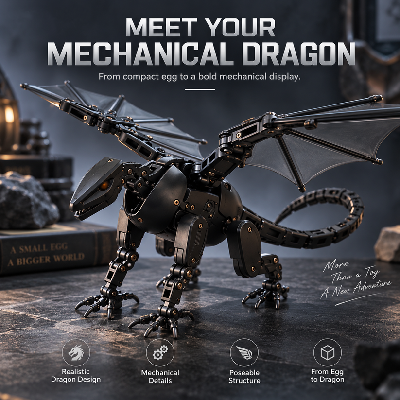 DragonMorph – Egg to Dragon Transforming Mechanical Toy