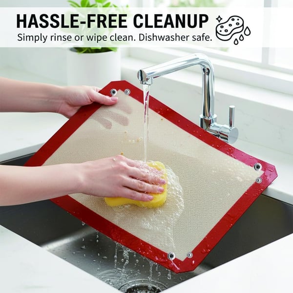 Transformable Snap‑Up Silicone Baking Mat