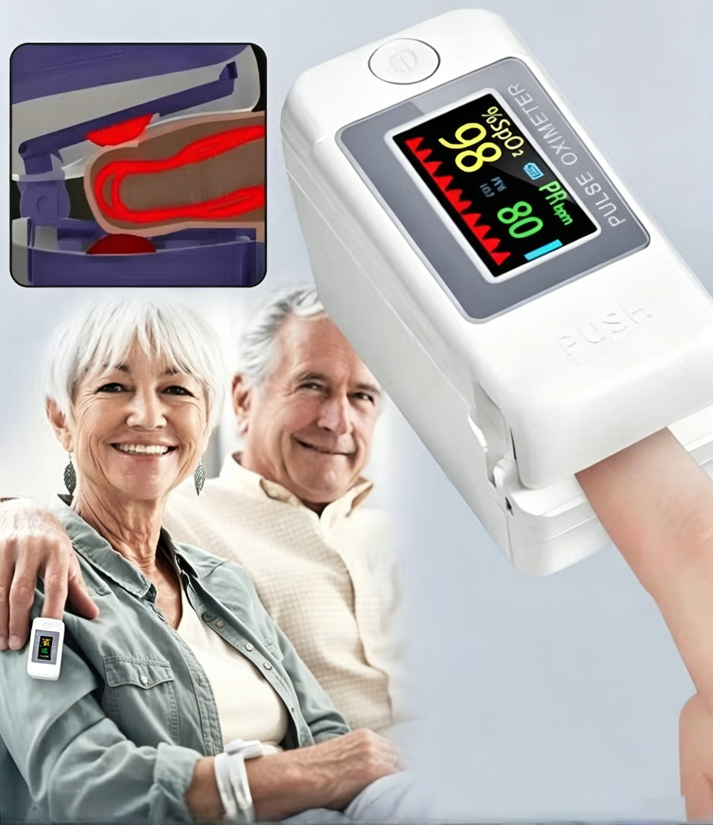 Hot Sale Non-Invasive Glucose & Health Monitor | 🩸 No Finger Pricks Blood Sugar Monitoring Device