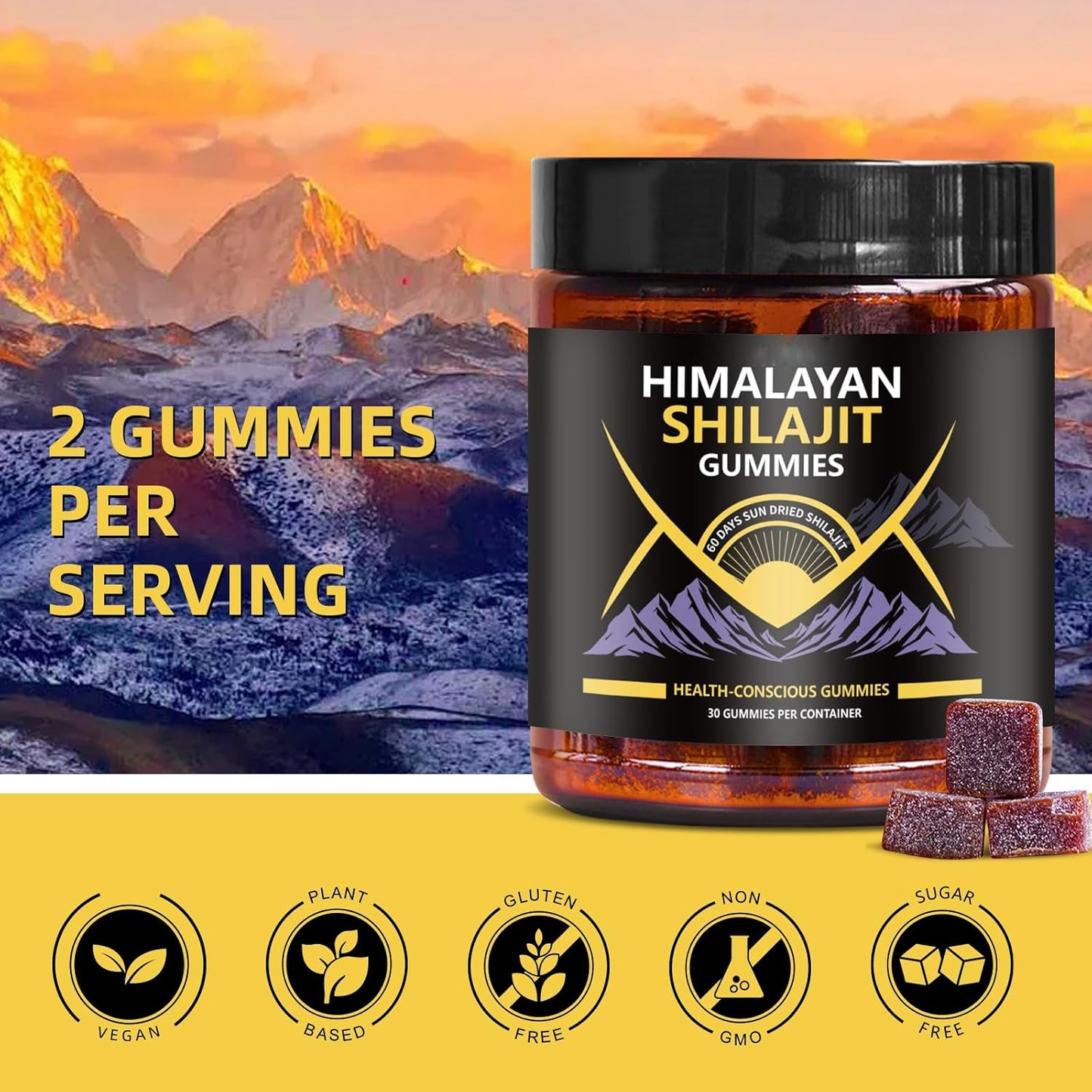 Organic SHILAJIT Gummies for Boosting Energy