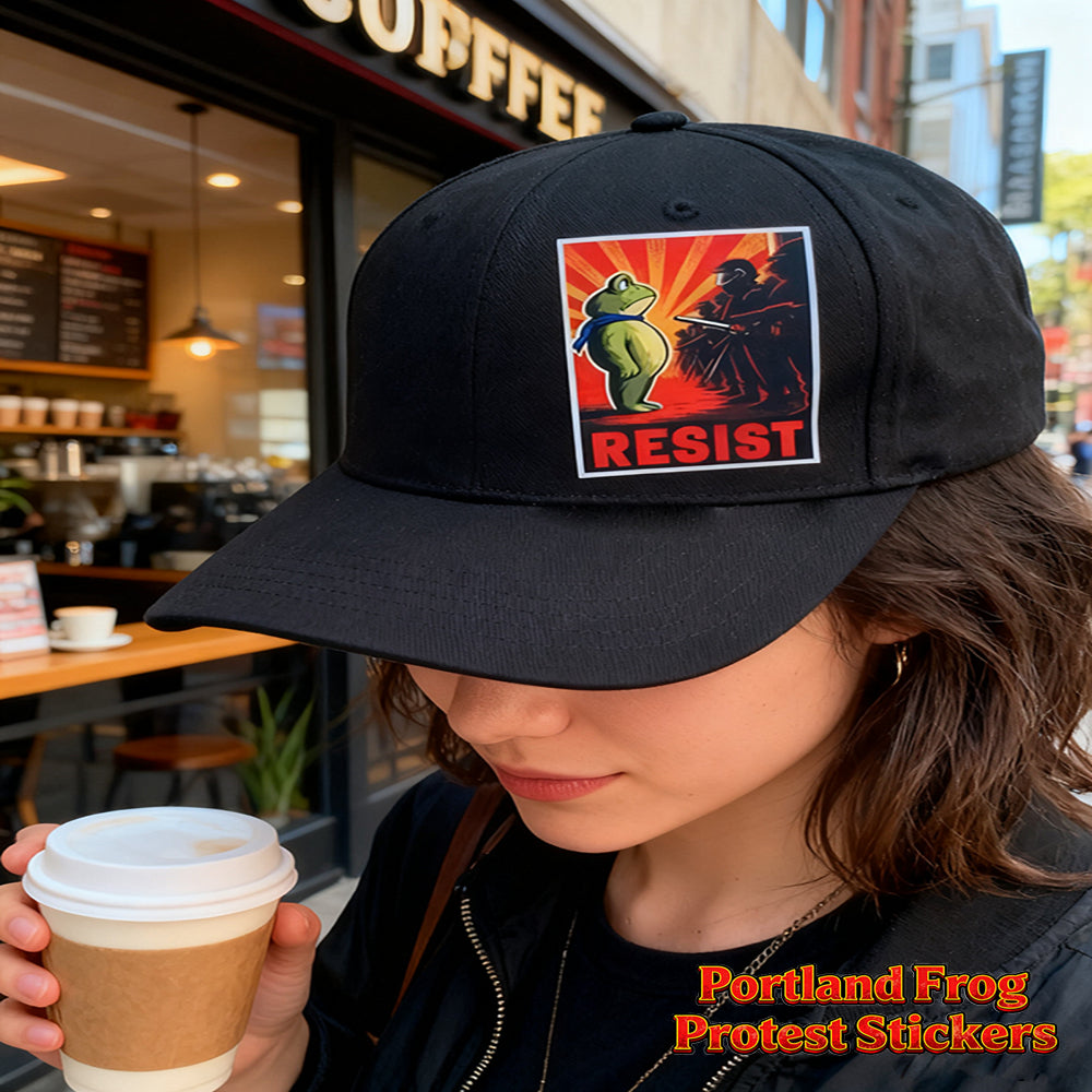 🔥Last day 50% OFF🔥Portland Frog Protest Stickers