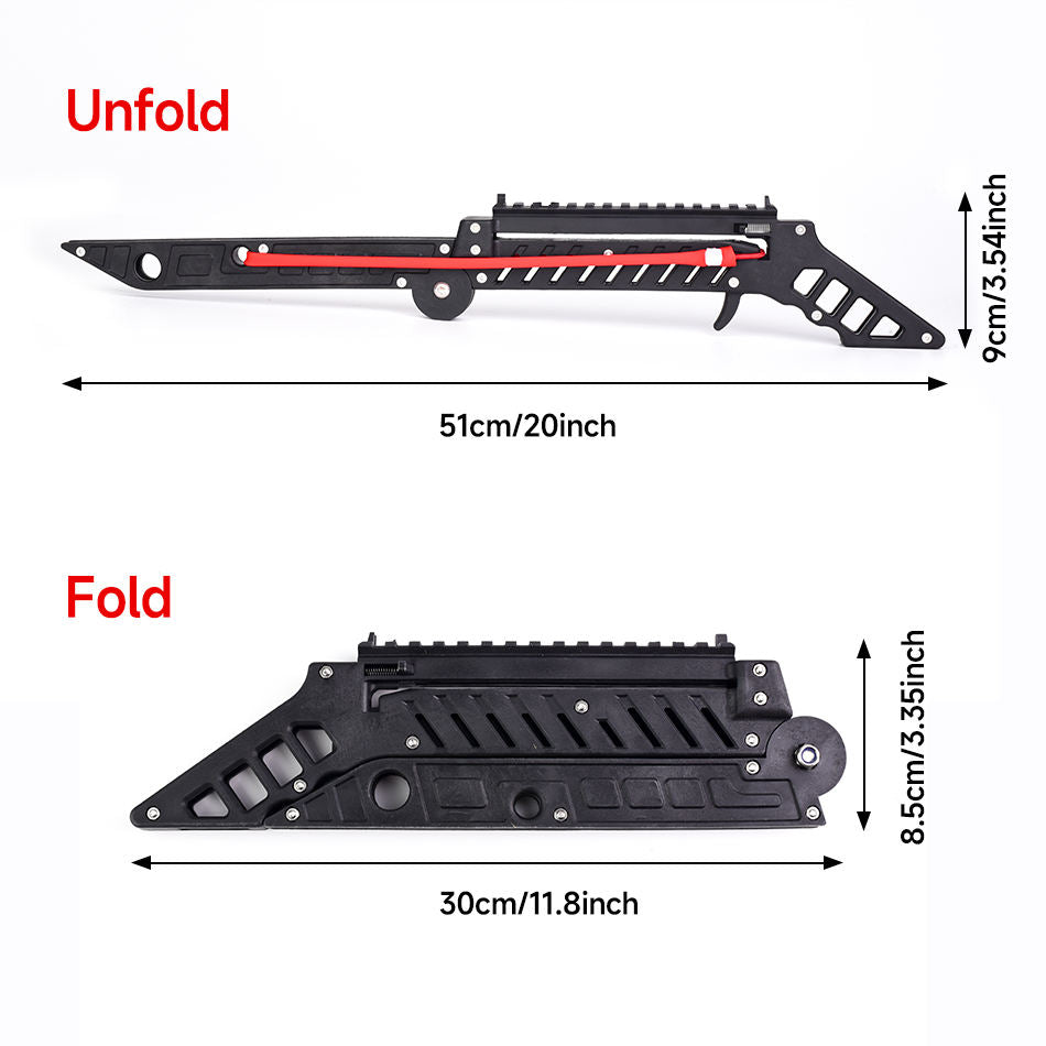 dht™⭐Portable Folding Slingshot with 3 Arrows