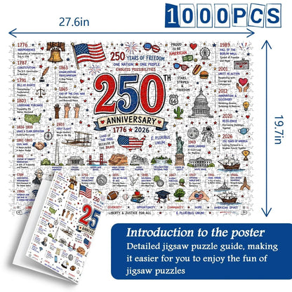 Stunning Patriotic American Flag & Landscape Puzzle (1000 Pieces)