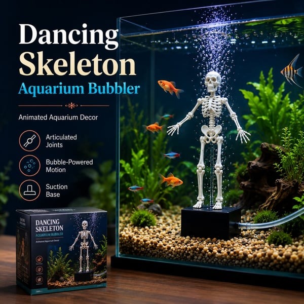 💀Air-Driven Dancing Skeleton Aquarium Ornament