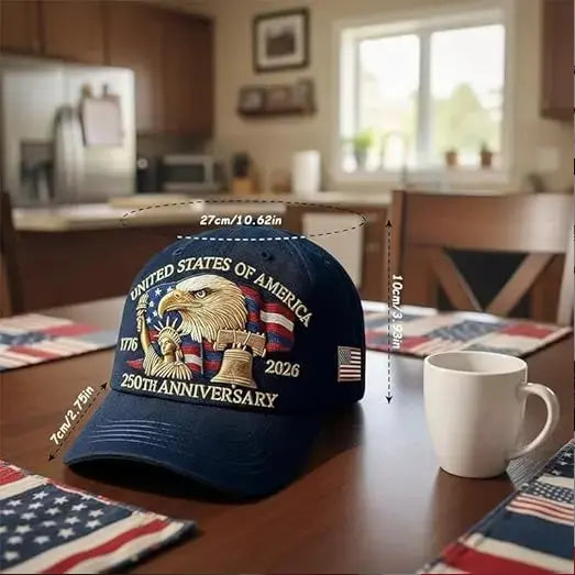 🦅USA 250th Anniversary Eagle Cap 🇺🇸 🧢Celebrate American Pride In Legendary Style