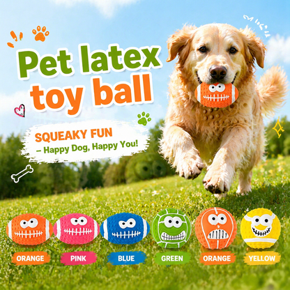 Pet latex toy ball