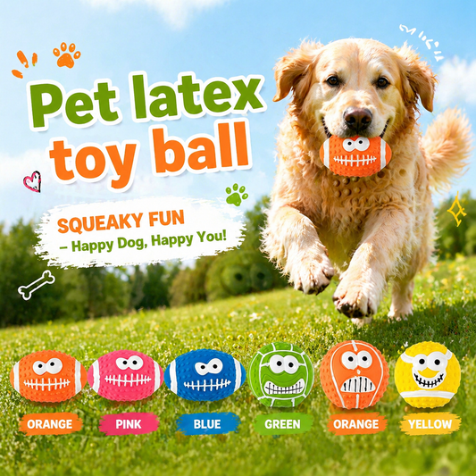 Pet latex toy ball