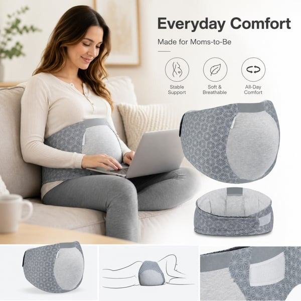 🤰Dream Belt Sleep Aid, Maternity Sleep Support & Wedge for Ultimate Comfort during Pregnancy