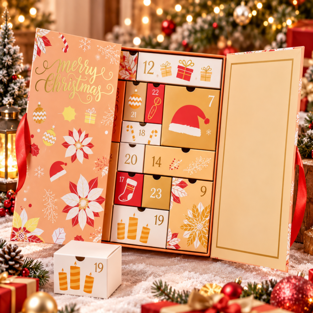 🎁 2026 Customizable Fragrance Advent Calendar Empty Mystery Box – Fill It With Your Favorite Scents