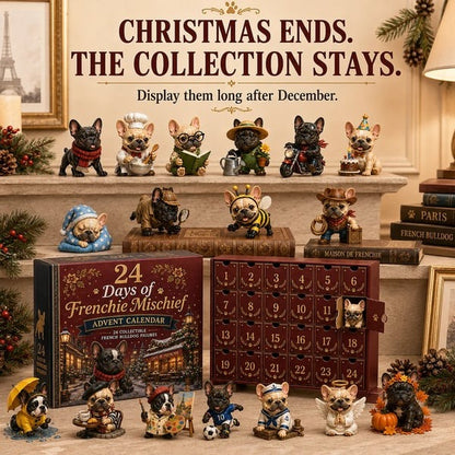 🐶 24-Day French Bulldog Christmas Advent Calendar